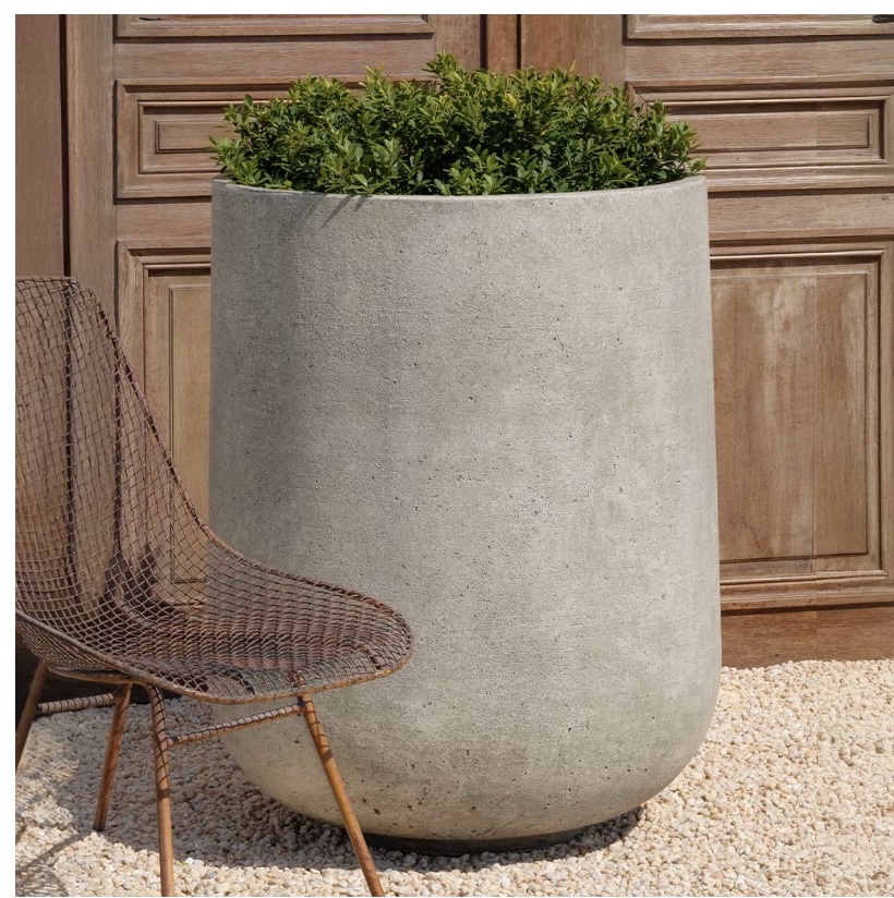 Tribeca Tall Cast Stone Planter