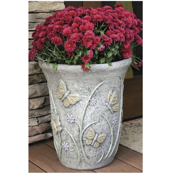 Butterfly Cast Stone Planter