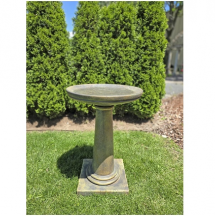 Modern Concrete Birdbath 