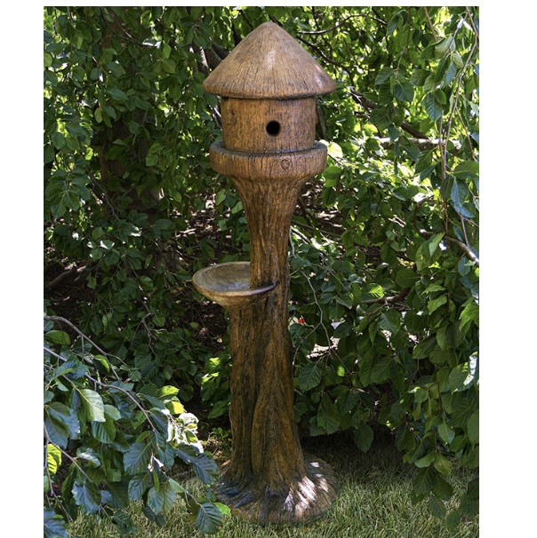 Tall Round Bird House 51"H