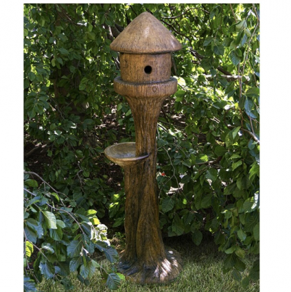 Tall Round Bird House 51"H