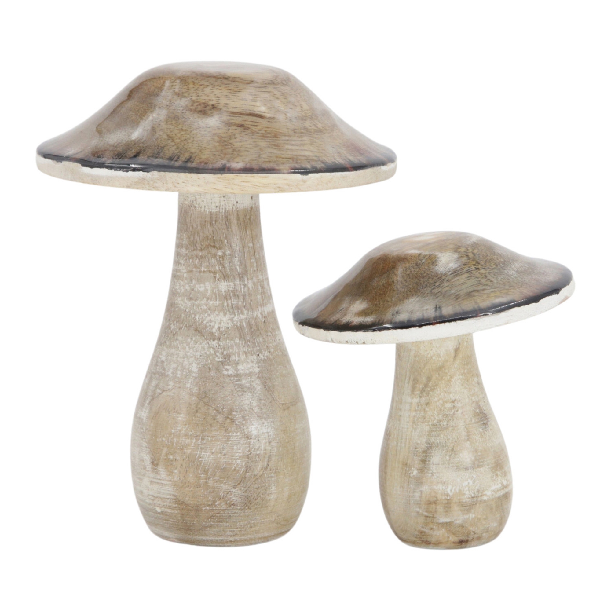 Mango Wood Mushroom Figurine 4"