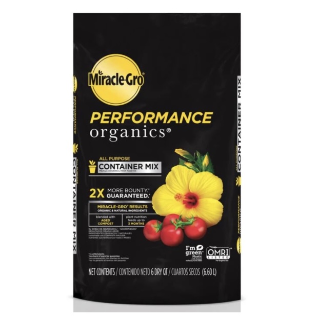 Miracle-Gro&reg; Performance Organics All Purpose Container Mix 6qt