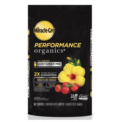 Miracle-Gro&reg; Performance Organics All Purpose Container Mix 6qt