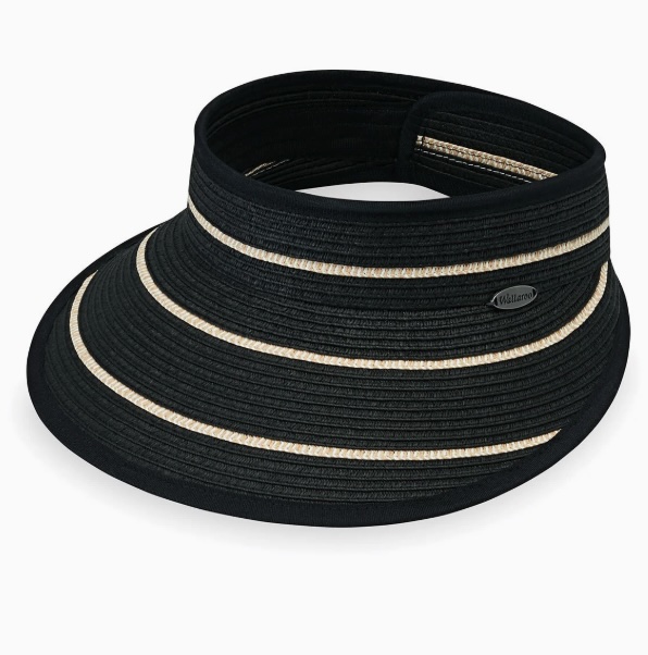 Savannah Black & Camel Sun Visor