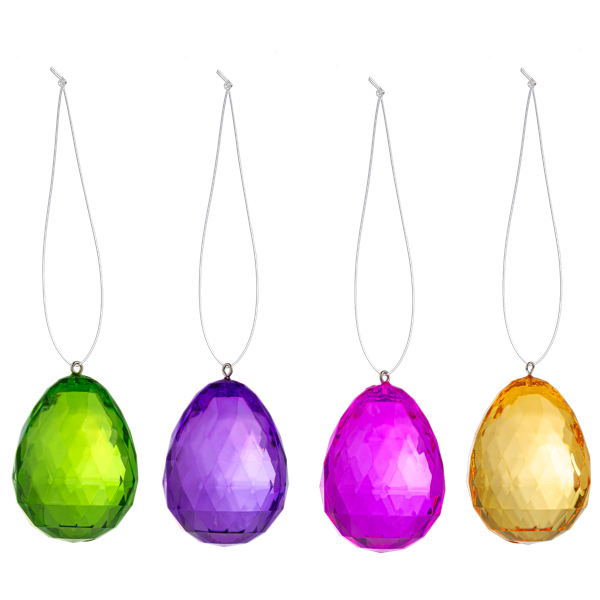 Bright Hanging Egg Ornament 1.75" (Sold Separately)