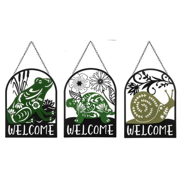 Painted Woodland Animal Welcome Sign 12X16"  (Sold Separately), 