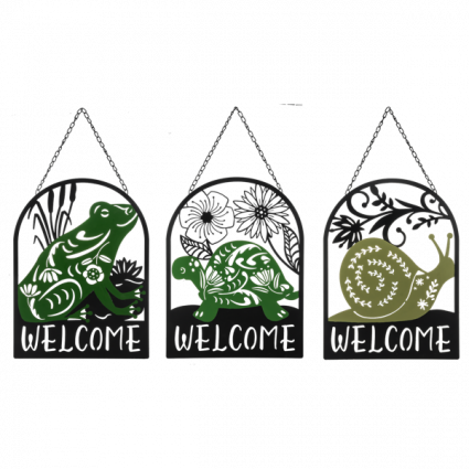 Painted Woodland Animal Welcome Sign 12X16"  (Sold Separately), 