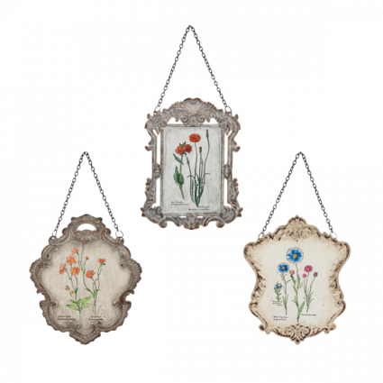 Printed Vintage Wildflower Wall D&eacute;cor (Sold Separately)