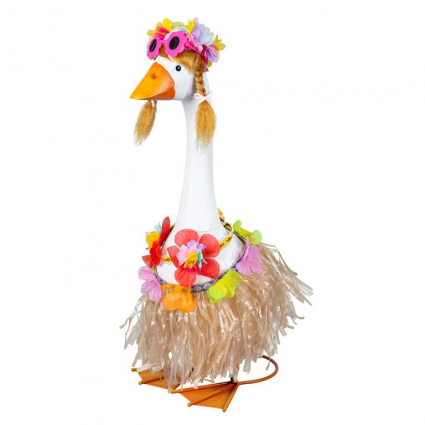 Porch Goose Hula Girl Outfit