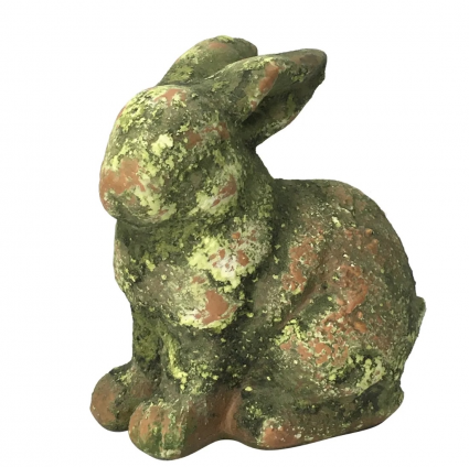 Mossy Terra Cotta Bunny 7"