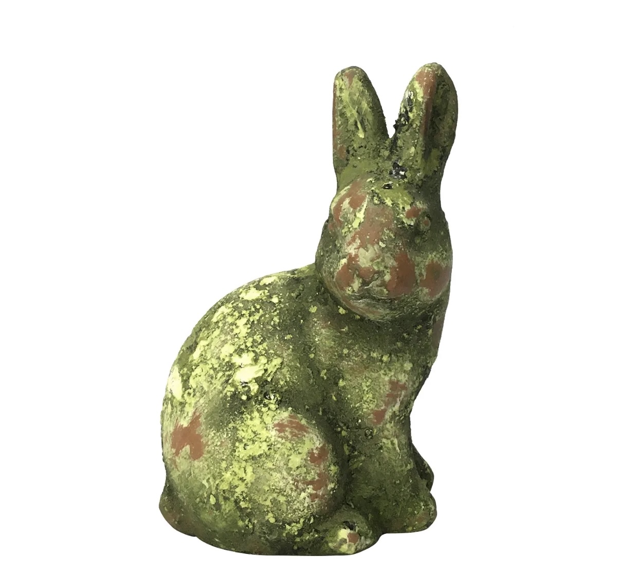 Mossy Cement Rabbit 8"H