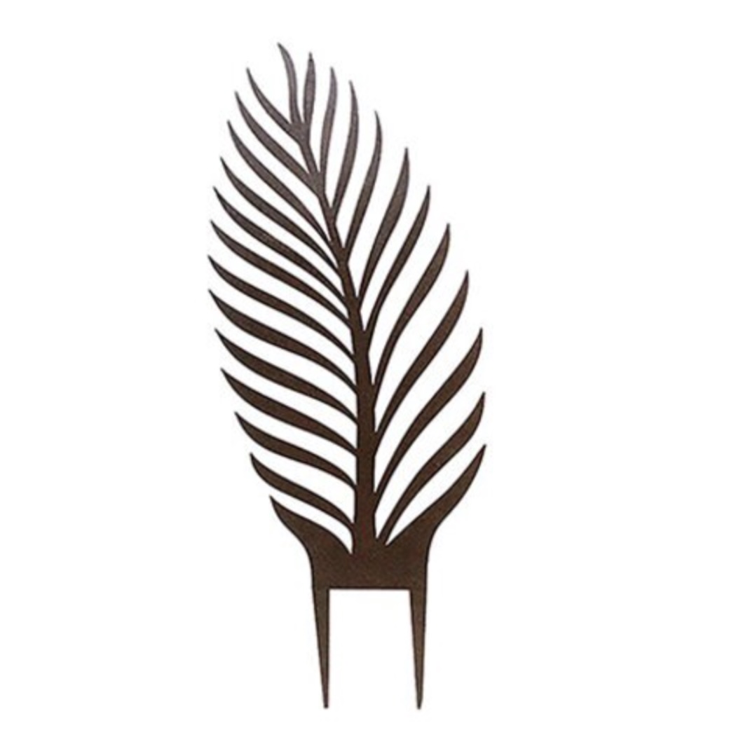 Palm Tropic Pot Leaf Dark Bronze 8.5" x 22.5"