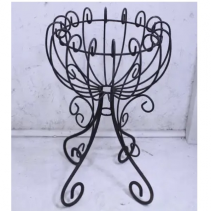 Fancy Wrought Iron Penny Plant Stand 21"
