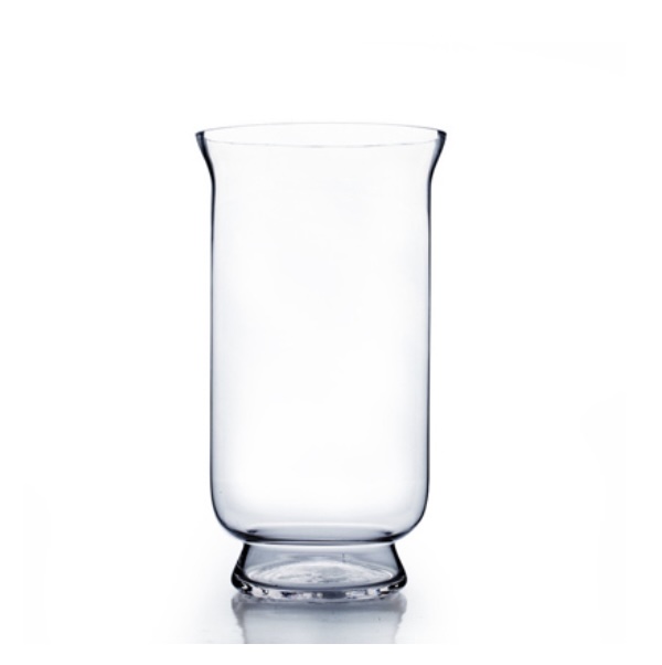 Clear Glass Hurricane Vase 15"