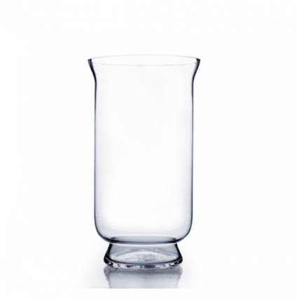 Clear Glass Hurricane Vase 15"
