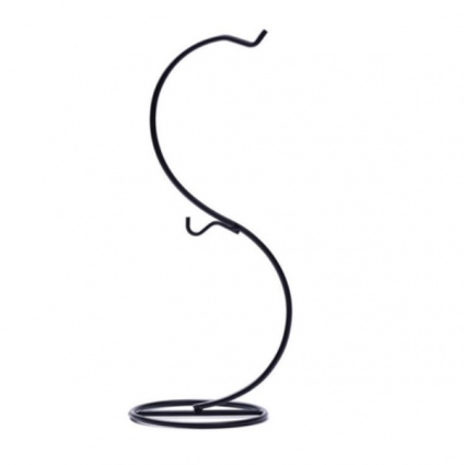 Small Black Metal Terrarium Hanger 14"