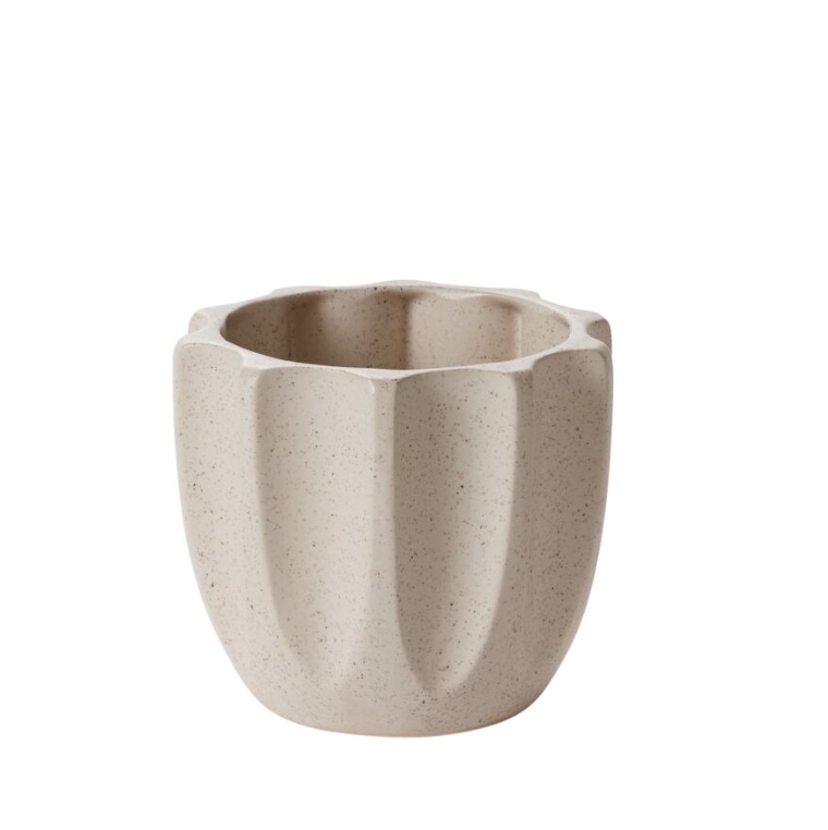 Beaumont White Ceramic Pot 5.5"