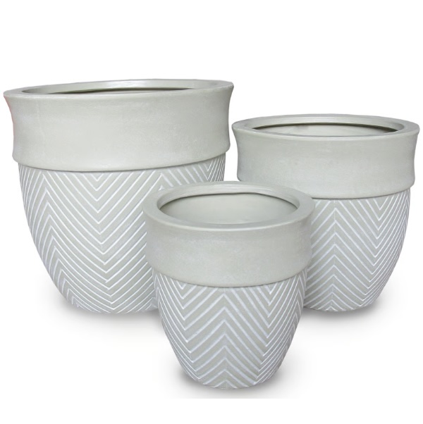 Tall Tweed Cream Pot 11"