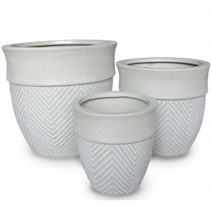 Tall Tweed Cream Pot 6"