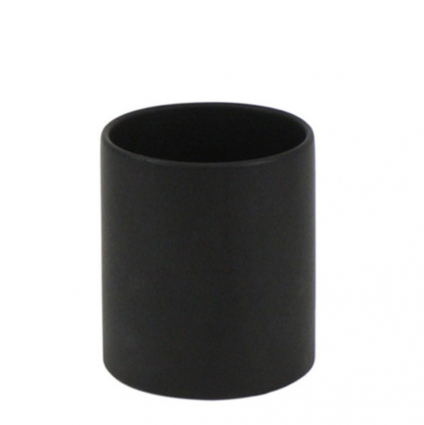 Black Ceramic Cylinder Vase 3.75"
