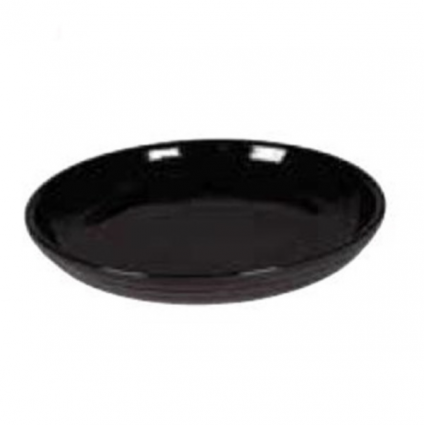 Black Ceramic Saucer 9.75″