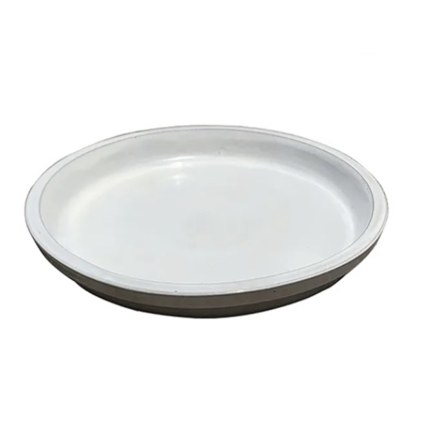 White Ceramic Saucer 16.25"
