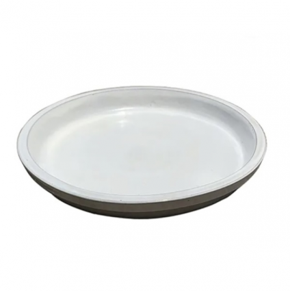 White Ceramic Saucer 18"