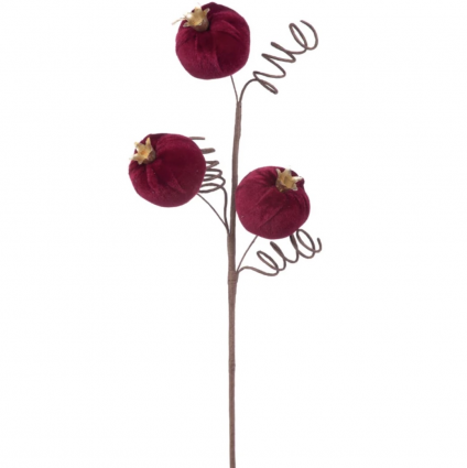 Pomegranate and Spiral Christmas Spray 19"