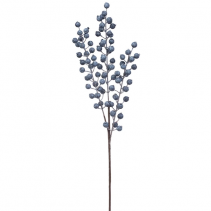 Blue Powdered Berry Christmas Spike 24"