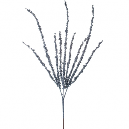 Blue Glitter Berry Spike Christmas Branch 40"