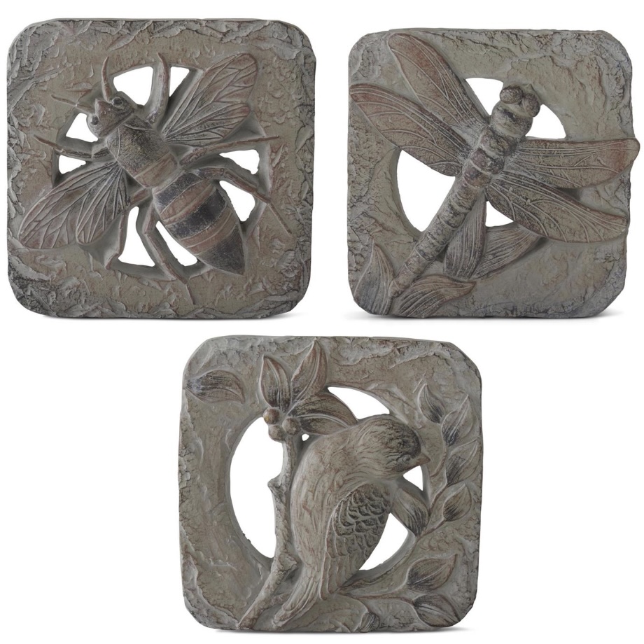 Assorted Nature-Inspired Cement Stepping Stone 12″