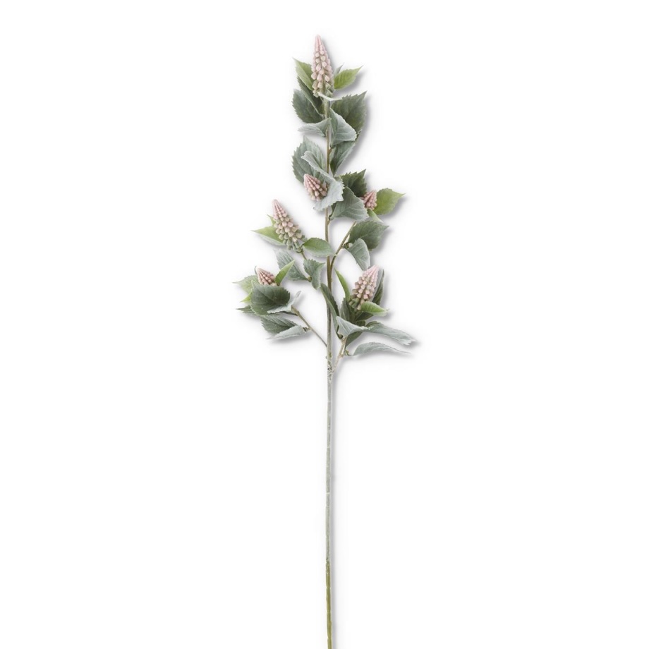 Pink Grape Hyacinth Flocked Stem 30"