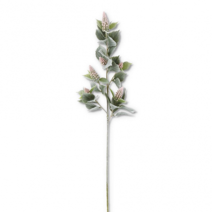 Pink Grape Hyacinth Flocked Stem 30"