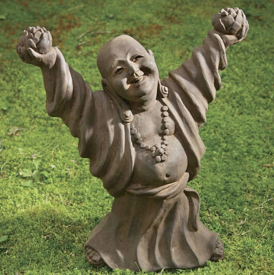 Dancing Buddha Cast Stone Statue