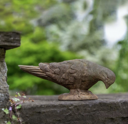 French Dove Cast Stone Garden Statue