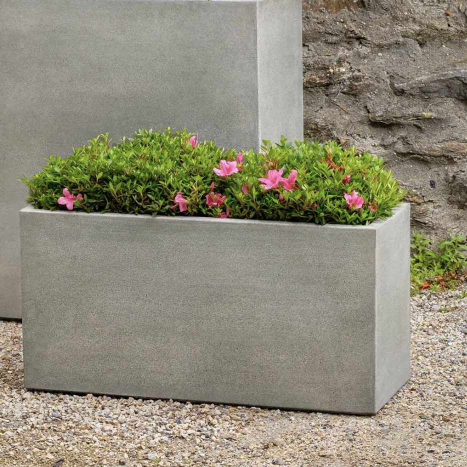 Metro Box Cast Stone Planter