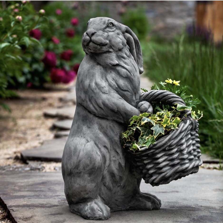 Spring Hare Cast Stone Garden Statue
