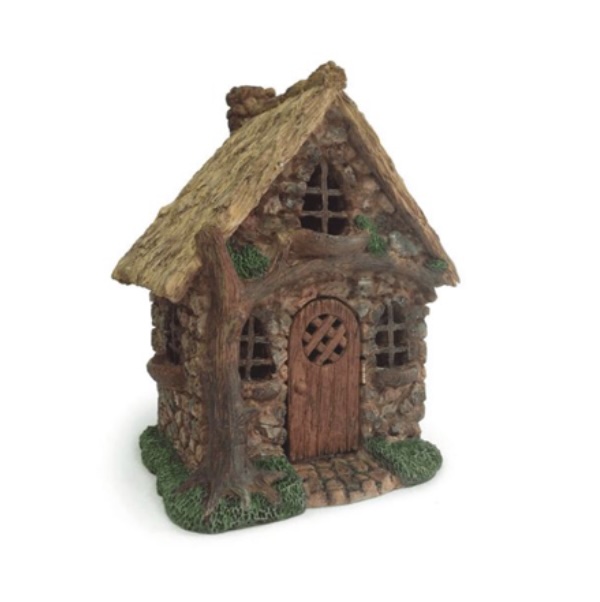 English Tree Cottage Fairy House