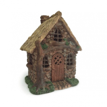 English Tree Cottage Fairy House