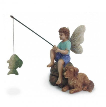 Gone Fishin� Fairy Figurine