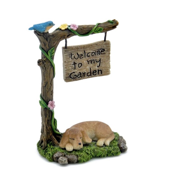 Welcome to My Garden Fairy Sign
