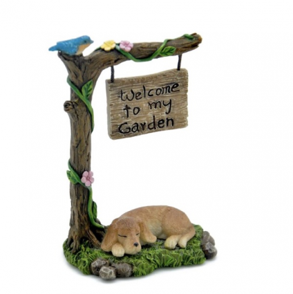 Welcome to My Garden Fairy Sign