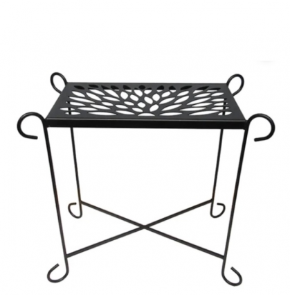 One Tier Peacock Stand Bronze 26"