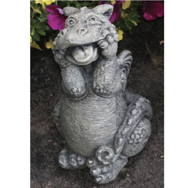 Lil Dragon Silly You Cast Stone Garden Statue