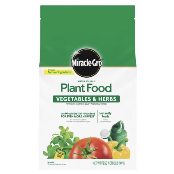 Miracle-Gro&reg; Water Soluble Plant Food Vegetables and Herbs