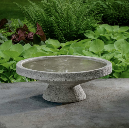 Roxie Concrete Birdbath