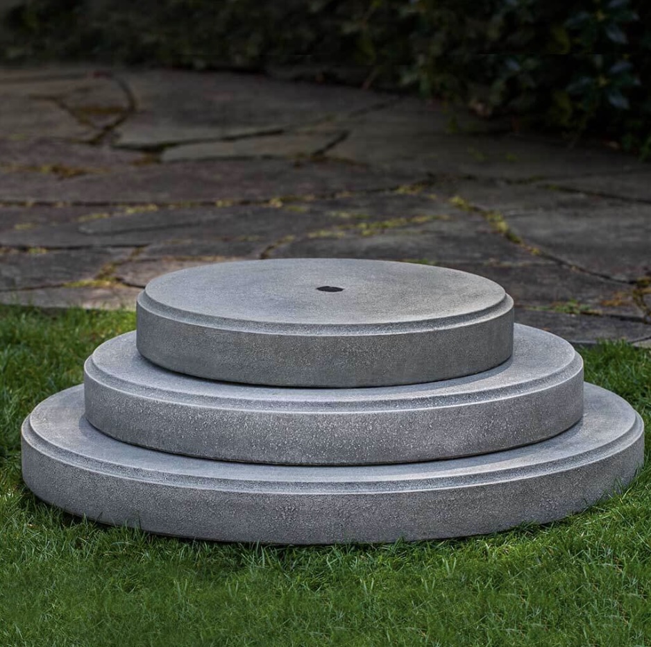 Round Cast Stone Plinth