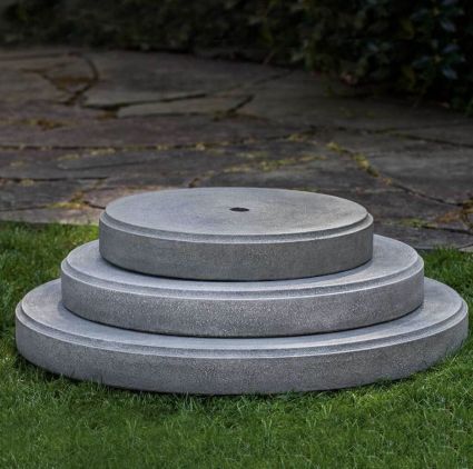 Round Cast Stone Plinth