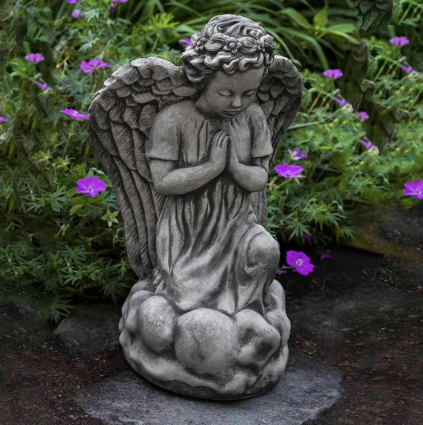 Angel�s Prayer Cast Stone Garden Statue